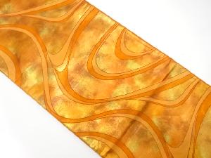 流水模様織出し袋帯